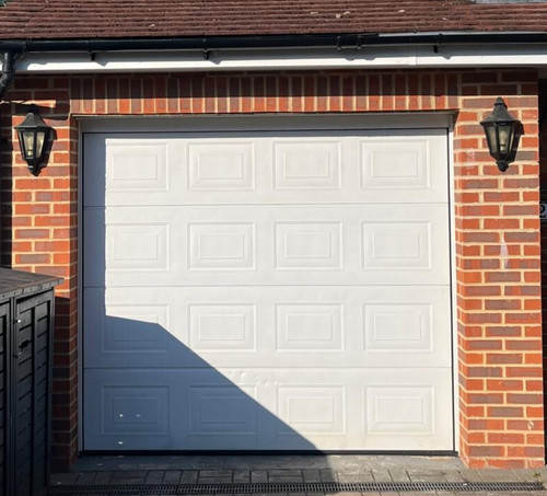 Insulated electric garage door - insulated,