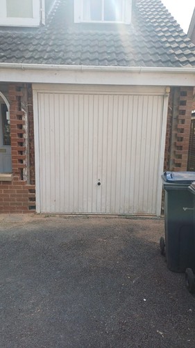 White garage door - white, w