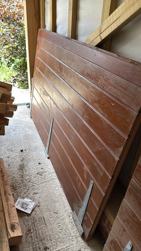 Solid oak garage doors - garage, with