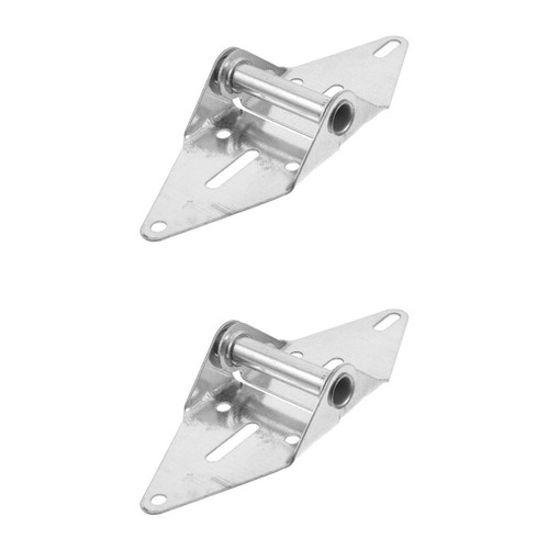 Silver iron garage door hinges - silver,