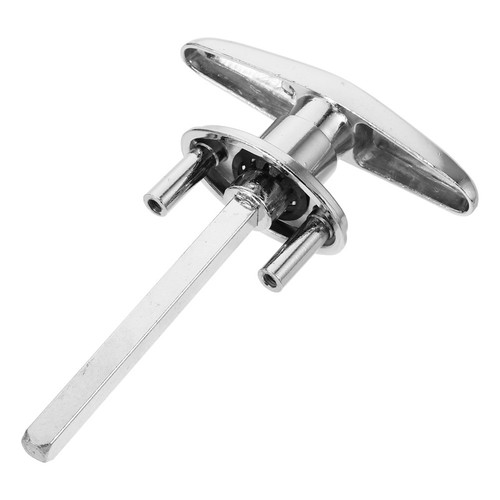 Secure silver garage door lock - secure,