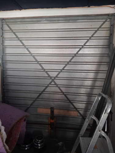 Red garage door manual and - garage,