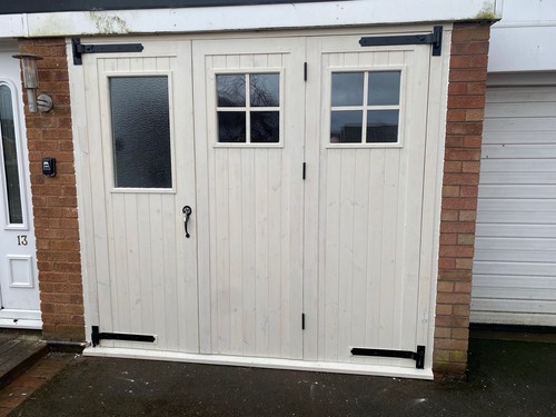 Wooden side hinged - hinged, garage