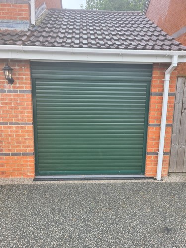 Green roll garage - green,