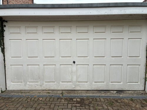 Garage door and over - door, used