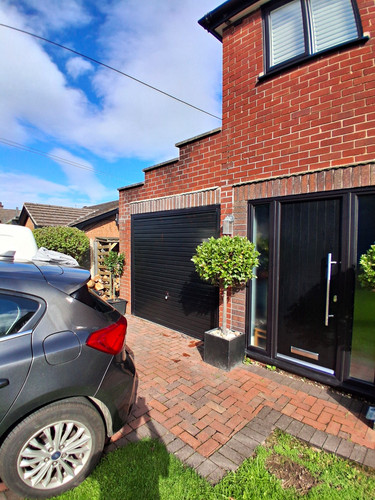 And over garage door - garage,