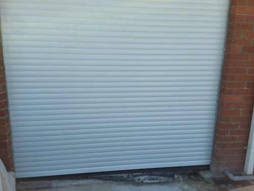White metal roll - roll-up, garage